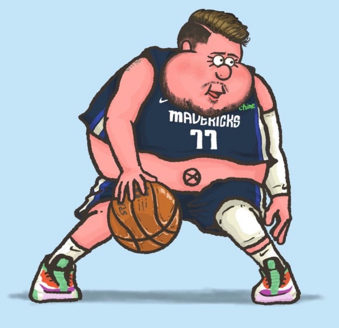  ESPN：东契奇的体重已接近270磅 独行侠对此非常担心